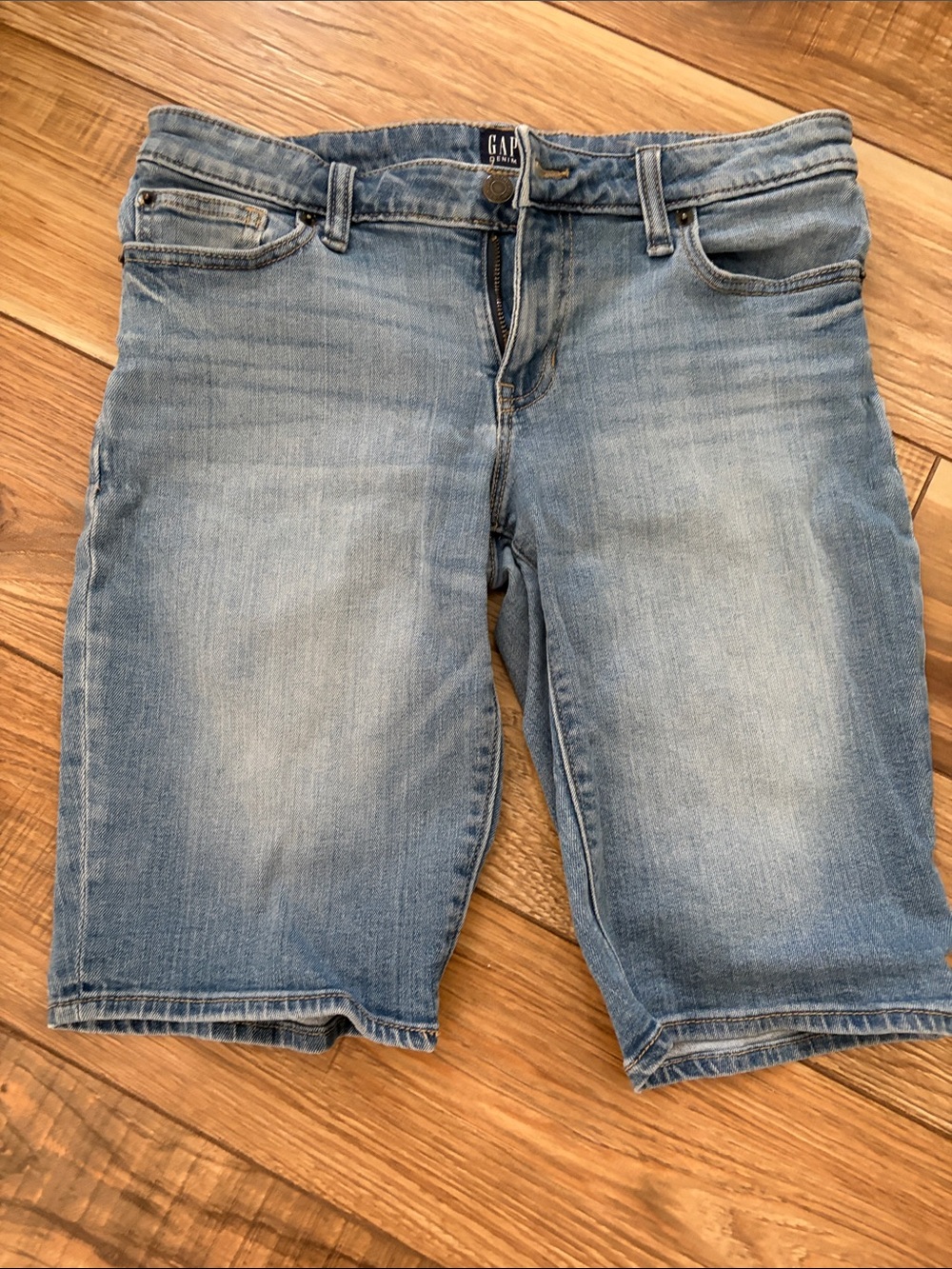 GAP Light Blue Women's Denim Bermuda Shorts